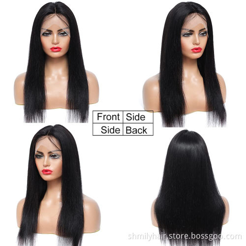 Wholesale Factory Price 100% Human Hair Lace Wigs Brazilian 13x6 Virgin Cuticle Aligned Hair Lace Front Wig